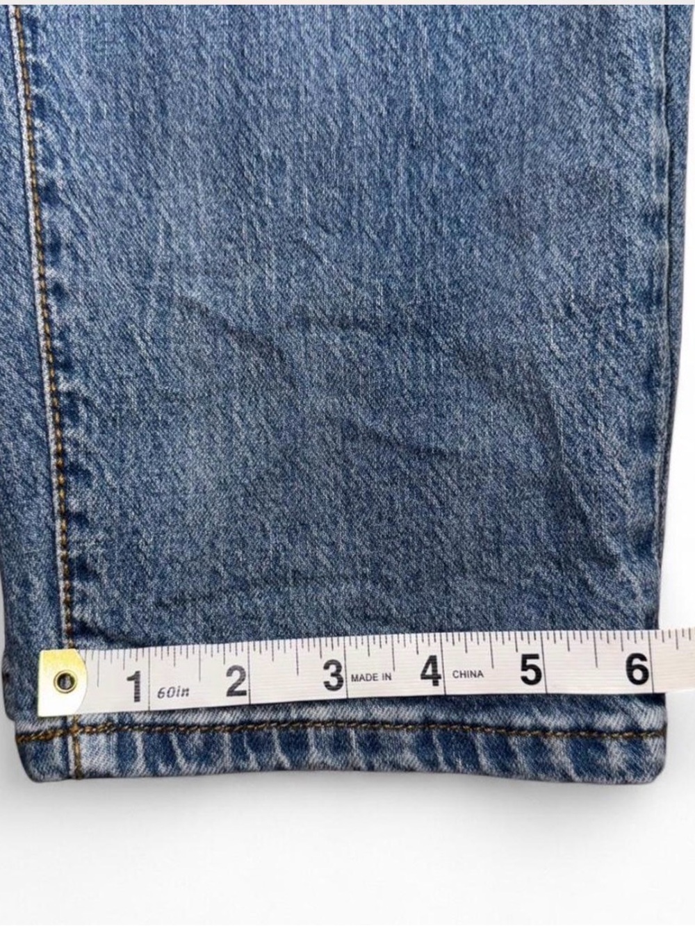 Universal Thread Light Blue Denim Jeans with Brown Stitching. Size 6S - Picture 6 of 8